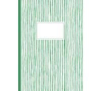 Grüne Watercolor Linien Notizbuch A5 | gepunktet (dot grid) von SVALAprint | 144 Seiten | Perfekt als Tagebuch Bullet Journal, Skizzenbuch, Reisetagebuch oder als Geschenk Notizbuch-Liebhaber