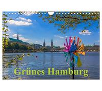 Grünes Hamburg (Wandkalender 2026 DIN A4 quer), CALVENDO Monatskalender: In keiner anderen Millionenstadt gibt so viel Grün mitten in der City wie in Hamburg