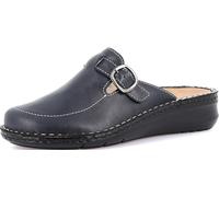 GRÜNLAND-DAMI-Zapatilla confort Punta cerrada de piel auténtica, Plantilla extraíble de corcho y piel, Suela Conforma y costuras artesanales.