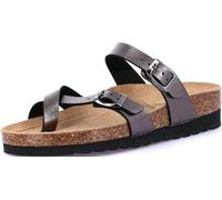 GRÜNLAND il benessere è naturale Hola - Chanclas para mujer, gris, 42 EU