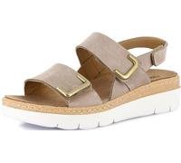 GRÜNLAND Moll - Sandalia Confort para Mujer, Piel de Nobuck, Cierre de gancho y bucle, Plantilla Extraíble de Látex y Piel Dry-Soft, Suela Contorneada, Tacón de 4,5 cm