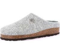 GRÜNLAND Sara - Chanclas de invierno para mujer, de lana regenerada, cálidas y transpirables, estilo alpino, plantilla de corcho y fieltro natural