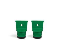 GRÜNSPECHT Cierres de repuesto para botellas de agua caliente, solo para botellas de calor en verde oscuro, diámetro de 23 mm, 2 unidades (648-00)