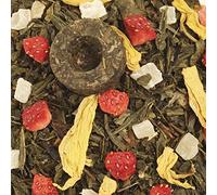 Grüntee aromatisiert Die Acht Schätze des Shaolin 1000 g mit Erdbeer-Ananas-Geschmack Nachfüllpack Lose