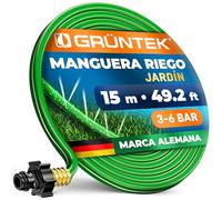 GRÜNTEK Manguera de riego Perforada15M. Aspersor nebulizador para el riego de jardines y huertos (15M)