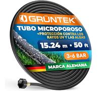 GRÜNTEK Manguera Porosa de Riego por Goteo 15M - Para el riego de jardines y huertos