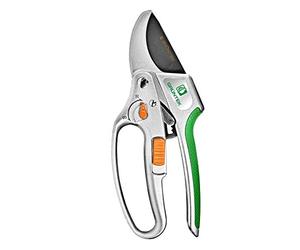 GRÜNTEK Tijera Recoletora de podar Jardín con Trinquete Manual. Tijera de Yunque Profesional 20.5