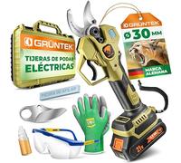 GRÜNTEK Tijeras de Podar Eléctricas, Tijeras de Podar Bateria 21V 400W