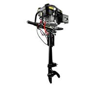 Grünwelt GW-200FC - Motor fueraborda (6,5 CV, 4 tiempos, 196 ccm, motor fueraborda, motor fueraborda, inflable, barcos de pesca, motor de barcos de pesca