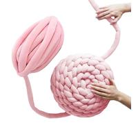 grueso - s de algodón para tejer a mano | voluminoso de tubo lavable de algodón Extra suave para manta de tiro de nudo DIY