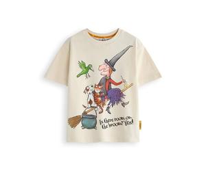 Gruffalo The Friends Room on The Broom Camiseta para niños | Camiseta con gráfico de Libro de Cuentos de Witch & Friends para niños en Bronceado | Julia Donaldson Story Tale