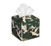 Grullas Blancas Voladoras Soporte Pañuelos Portapañuelos Papel Versatil Cuadrada Dispensador De Pañuelos para Coche Sala De Estar Estante