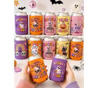GRULLIN 12 fundas térmicas Groovy Halloween Cutie Boo Disco