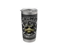 Grumpy By Choice Rocker Estilo Mecánico Hilarious Rana Vaso térmico de acero inoxidable de doble pared