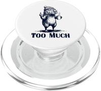 Grumpy Capybara Demasiado Divertido Anti Social Café Meme PopSockets PopGrip para MagSafe
