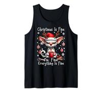 Grumpy Cornish Rex Cats Christmas Xmas Chaos Saying Camiseta sin Mangas