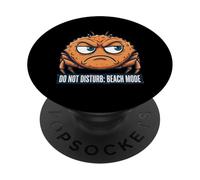 Grumpy Crab Summer Break Seaside Humor PopSockets PopGrip Adhesivo