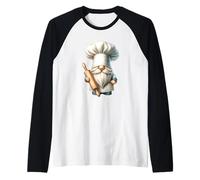 Grumpy Dad Chef GNOME Graphic For Men and Women Best Baker Camiseta Manga Raglan