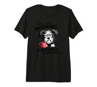 Grumpy Dog - No me Gusta la mañana o Las mañanas o la Gente Camiseta Premium