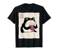 Grumpy Frog Funny Boba Tea Anime Japonés Camiseta