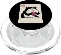 Grumpy Frog Funny Boba Tea Anime Japonés PopSockets PopGrip para MagSafe