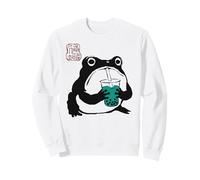 Grumpy Frog Funny Boba Tea Anime Japonés Sudadera
