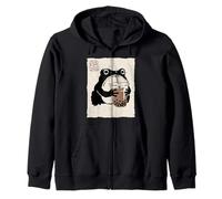 Grumpy Frog Funny Boba Tea Anime Japonés Sudadera con Capucha