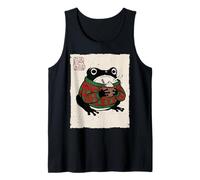 Grumpy Frog Funny Christmas Hot Chocolate Anime Japonés Camiseta sin Mangas
