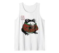 Grumpy Frog Funny Christmas Hot Chocolate Anime Japonés Camiseta sin Mangas