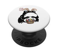 Grumpy Frog Funny Easter Bunny Anime Japonés PopSockets PopGrip Adhesivo