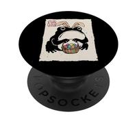 Grumpy Frog Funny Easter Bunny Anime Japonés PopSockets PopGrip Adhesivo