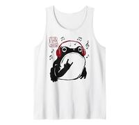 Grumpy Frog Funny Rock Music Anime Japonés Camiseta sin Mangas