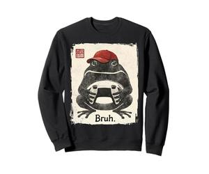 Grumpy Frog Gamer Ink Painting Gráfico de Humor japonés Sudadera