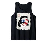 Grumpy Frog Japanese Men Women Kids 4th of July Camiseta sin Mangas