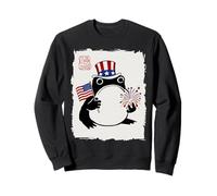 Grumpy Frog Japanese Men Women Kids 4th of July Sudadera