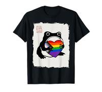 Grumpy Frog Japanese Men Women Pride Month Camiseta