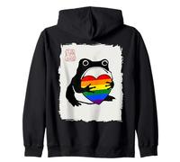 Grumpy Frog Japanese Men Women Pride Month Sudadera con Capucha