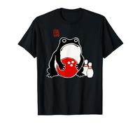 Grumpy Frog Lover, Divertido Jugador de Bolos, Strike League Sumi-e Camiseta