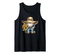 Grumpy GNOME For Dad with Sunflowers For Men Grandpa Life Camiseta sin Mangas