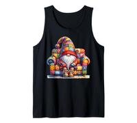Grumpy Hippie Dad Gnome Sitting On A Sofa For Garden Lover Camiseta sin Mangas