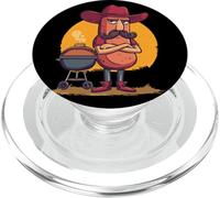 Grumpy Hotdog Weenie Busca Amantes de la Barbacoa y la Barba PopSockets PopGrip para MagSafe