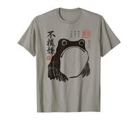 Grumpy Japanese Frog Funny Vintage Graphic Camiseta