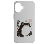 Grumpy Japanese Frog Funny Vintage Graphic Carcasa para iPhone 16