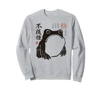 Grumpy Japanese Frog Funny Vintage Graphic Sudadera