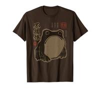 Grumpy Japanese Frog Funny Vintage Grunge Camiseta