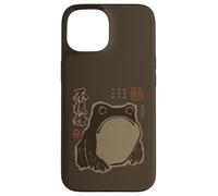 Grumpy Japanese Frog Funny Vintage Grunge Carcasa para iPhone 15
