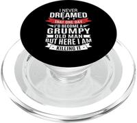 Grumpy Old Man Dream - Over The Hill y Senior Citizen PopSockets PopGrip para MagSafe