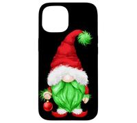 Grumpy Santa with Xmas Tree Ball Funny Anti Christmas GNOME Carcasa para iPhone 15