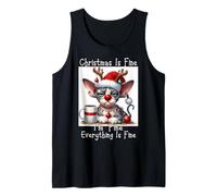 Grumpy Sphynx Cats Xmas Saying - Cat in Christmas Chaos Camiseta sin Mangas