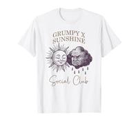 Grumpy Sunshine Social Club Book Reader regalo de lectura Camiseta